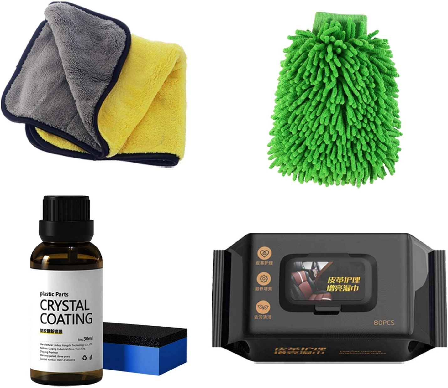 oridor 4 Pcs Combo Of Plastic Crystal Coating, Microfiber Towel, Wipes, Wash Mitt Combo-picture-25