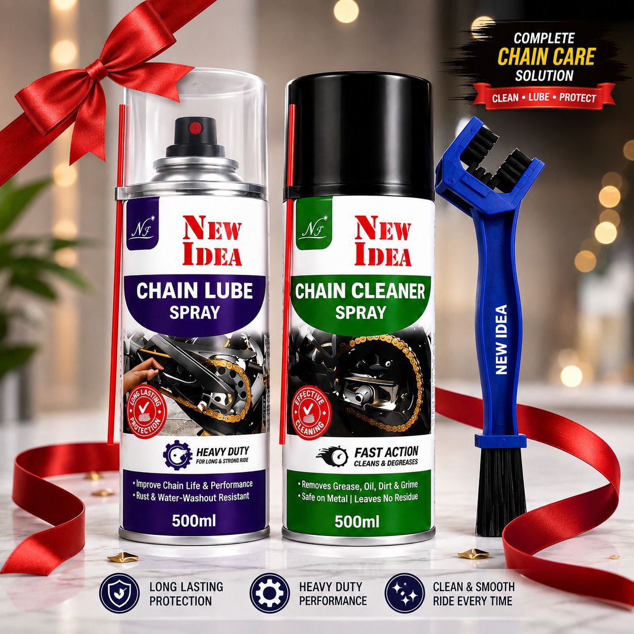 ni newidea ✔ Complete chain maintenance kit for cleaning, lubrication & care Combo-picture-10