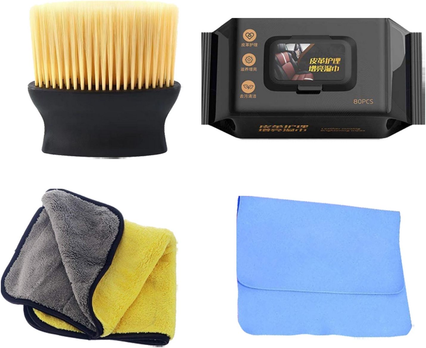 srbkfashion 4 Pcs Combo Of Big Brush, Magic Towel, Microfiber Towel, Wipes Combo-picture-10