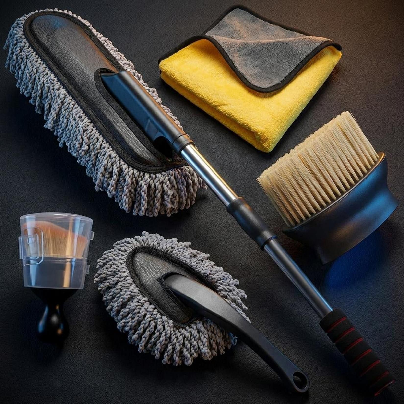 oridor Set Of 5 Professional Auto Cleaning Kit with Dusters Brushes and Towel Combo Combo-picture-22