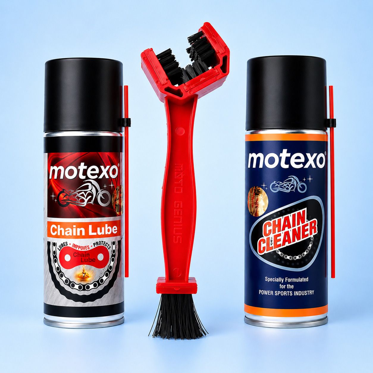 motexo 1 Bottle Of Chain Cleaner, 1 Bottle Of Chain Lubricant, 1 Chain Cleaning Brush Combo-picture-35