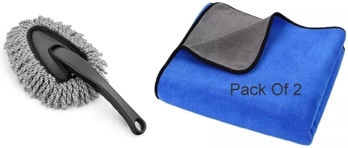 onishomes Mini Microfiber Duster With 2 Microfiber Towel Combo-picture-21