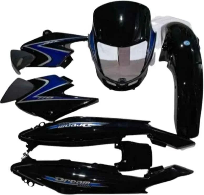 Full fiber body kit for Dream yuga bike black blue Combo-image-35