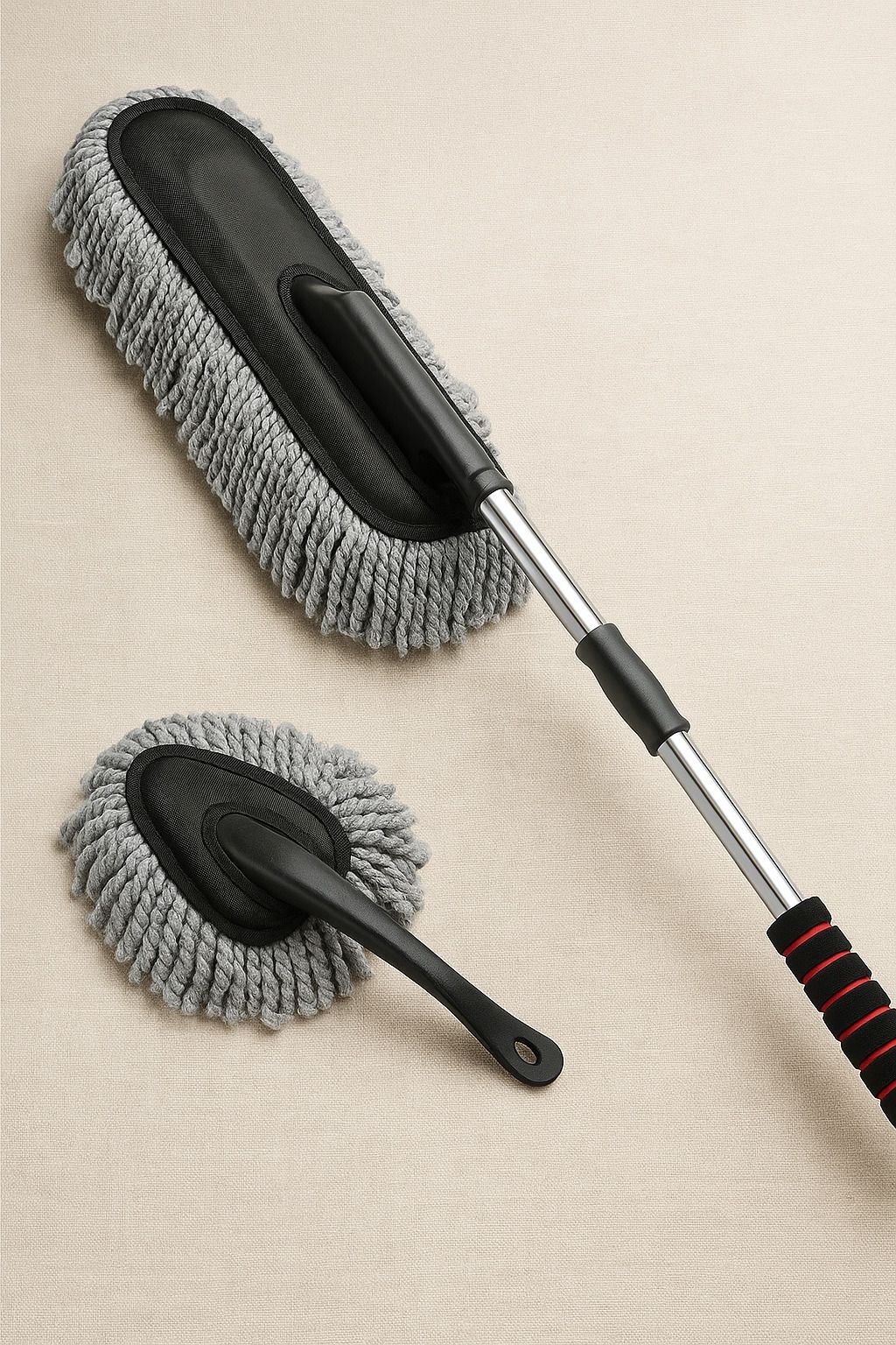 Extendable Car Cleaning Duster Brush with Handle Combo