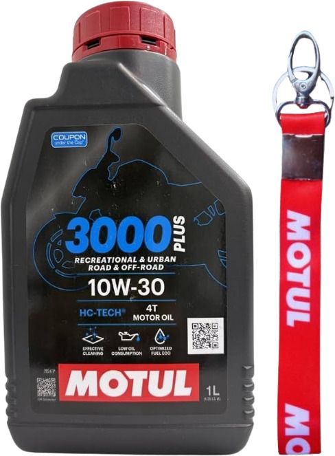 motul 3000 10W30 ENGINE OIL-1L WITH FREE KEYCHAIN Combo-picture-37