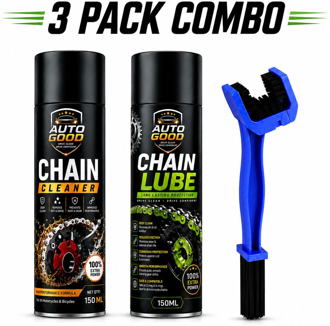 auto good 1 Chain Cleaner, 1 Chain Lube, 1 Chain Cleaning Brush Combo-picture-35