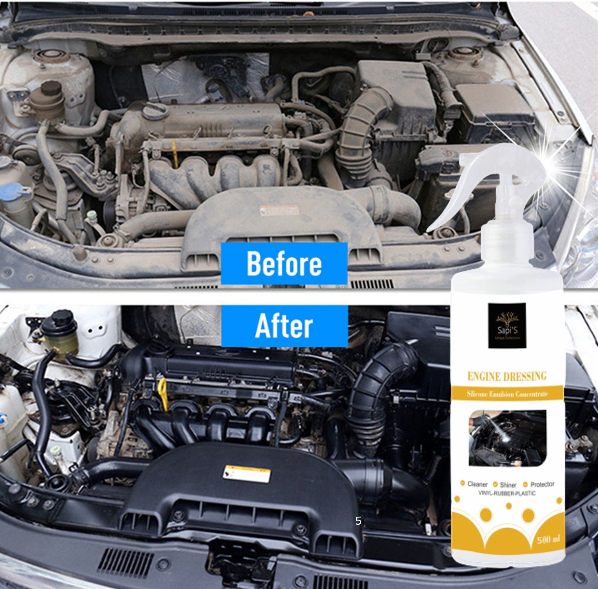 One Spray Bottle of Engine Dressing Combo