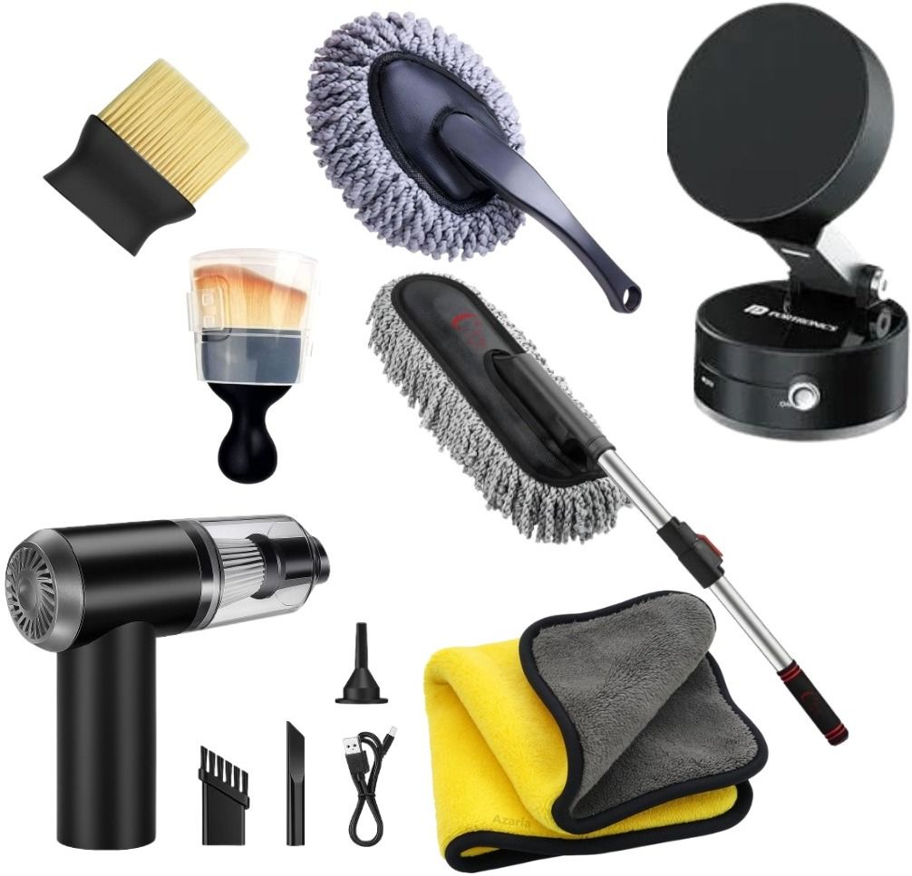 vidhyawan 11 in 1 Cleaning Brush for Car With Vaccum And Car holder Combo-picture-20