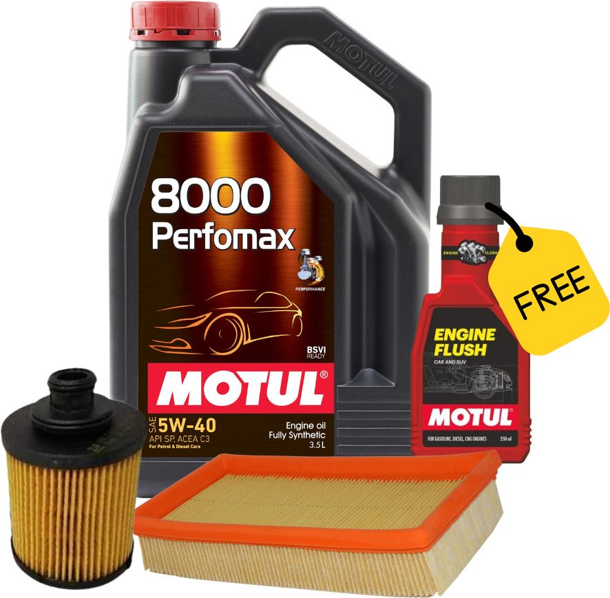 motul 8000 PERFOMAX 5W40-3.5L, ZO-1005 OIL FILTER, ZA-4013 AIR FILTER, ENGINE FLUSH FREE Combo-picture-10