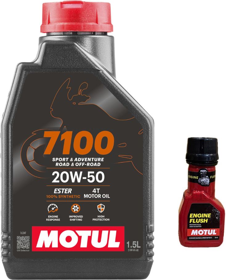 motul 7100 4T 20W-50(1.5liter)+Engine flush(50ml) Combo-picture-10