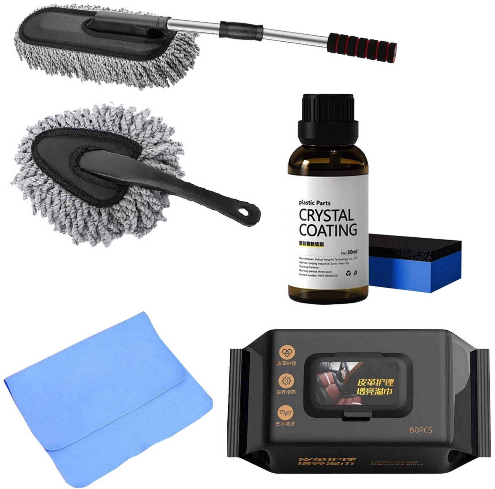 oridor 5 Pcs Combo Of Big Duster, Crystal Coating, Magic Towel, Small Duster, Wipes Combo-picture-21