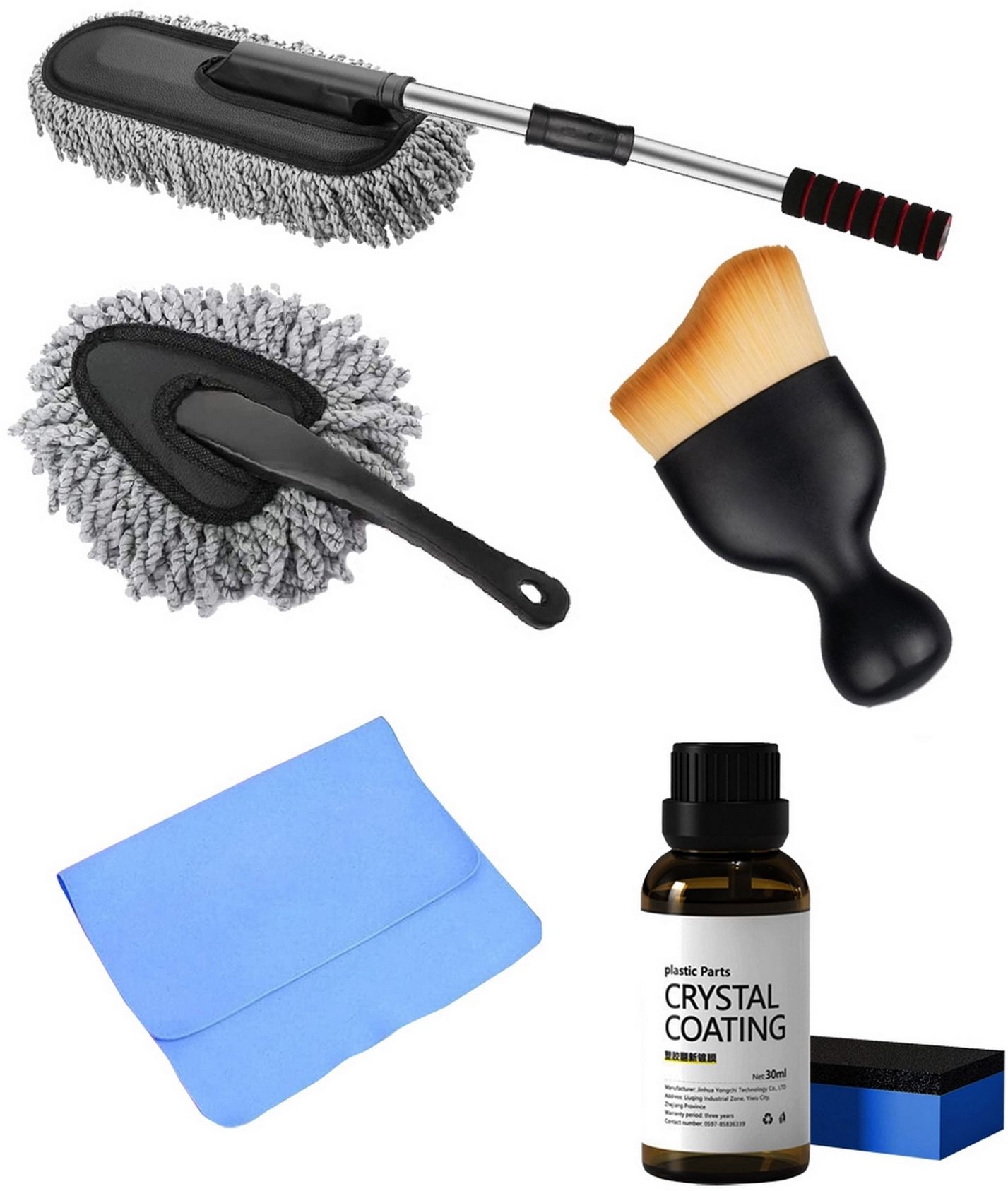 oridor 5 Pcs Combo Of Big Duster, Crystal Coating, Towel, Small Brush, Small Duster Combo-picture-20