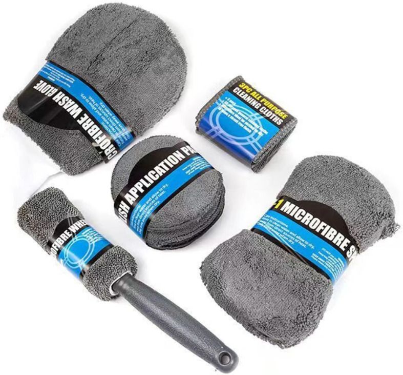 homynest 1 × Microfiber Wash Glove, 1 × Microfiber Wax & Polish Applicator Pad Combo-picture-18