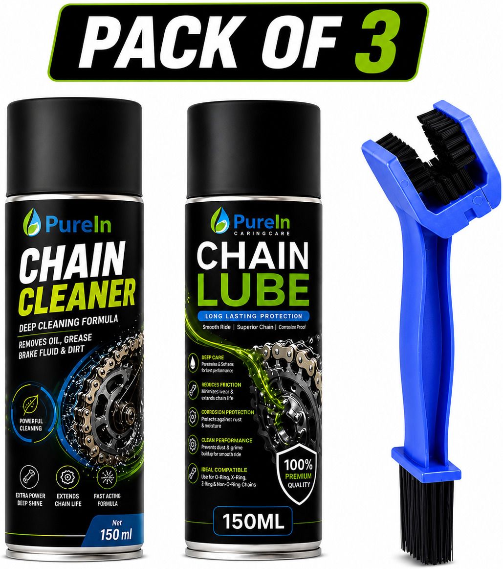 purein Chain Cleaner, Chain Lube, Cleaning Brush Combo-picture-48