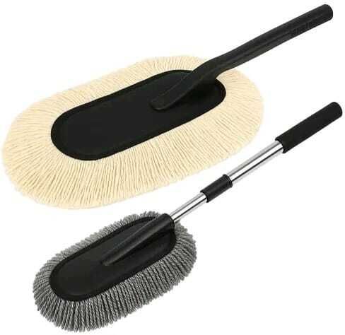 khushmogalhub 1 × Car Duster with 27-inch Handle and Microfiber Brush Head Combo-picture-21