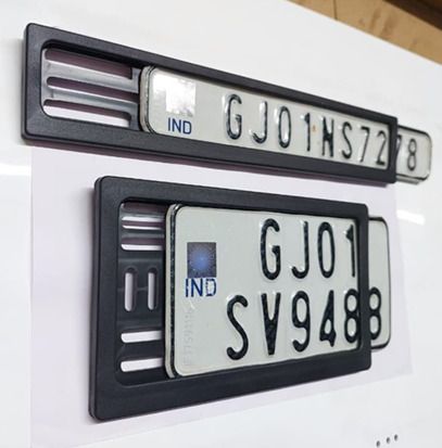 NUMBER PLATE COVER FRONT & REAR FOR MOTORBIKES & SCOOTERS Combo-image-1