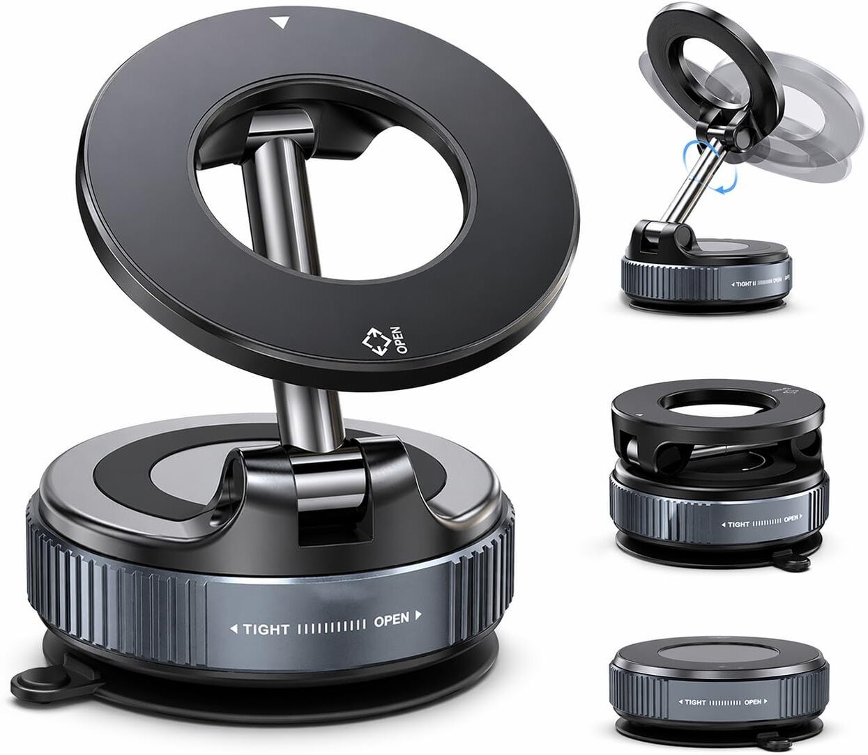 wallgenx 1 × K007 Magnetic Phone Holder for Car, 1 × Magnetic Metal Plate, 1 × User Manual Combo-picture-11