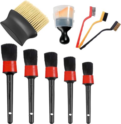 holy delight Auto Car Detailing Brush Set,Car Interior Cleaning Kit,Including Combo-picture-29