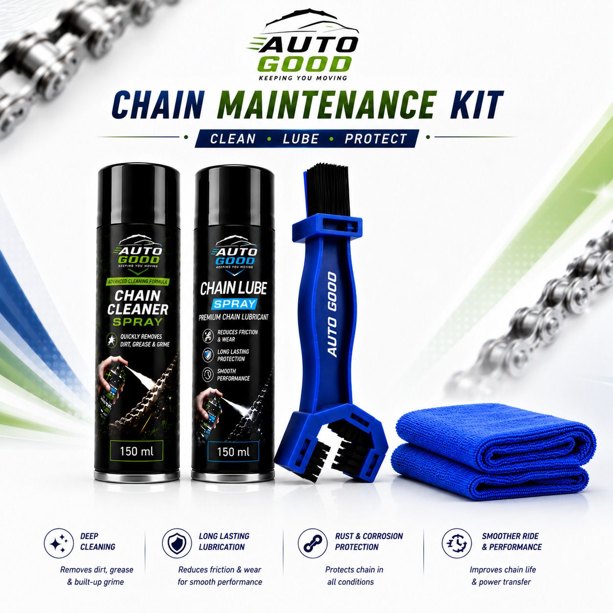 Auto Good Chain Maintenance Kit 4 in 1 Combo-picture-12
