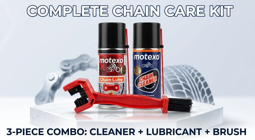 motexo 1 Bottle Of Chain Cleaner, 1 Bottle Of Chain Lubricant, 1 Chain Cleaning Brush Combo-picture-33