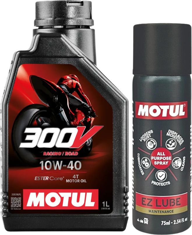 motul 300V 10W40 ENGINE OIL-1L, EZ LUBE SPRAY-75ML Combo-picture-48