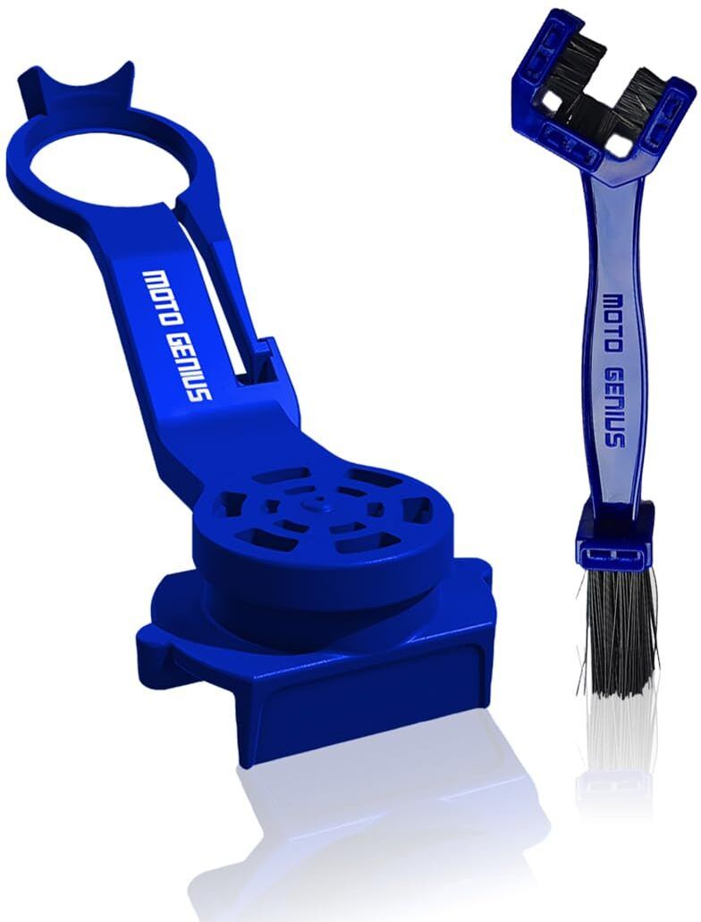 Chain Lube Applicator, Chain Cleaning Brush (Blue) Combo