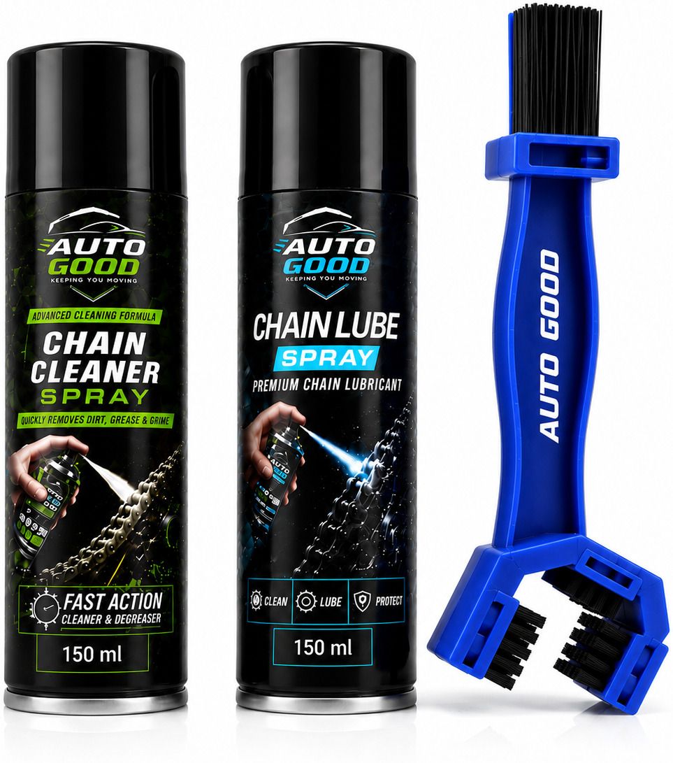 auto good 1 x Chain Cleaner 150 ml, 1 x Chain Lube 150 ml, 1 x Free Chain Cleaning Brush Combo-picture-22
