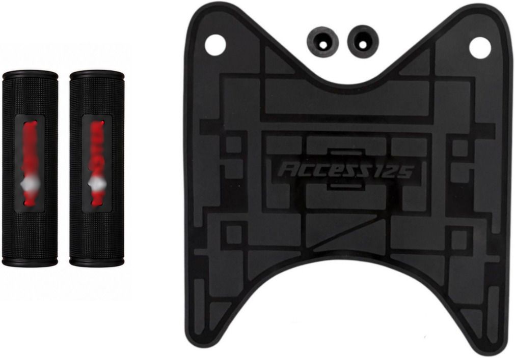 hcm Anti skid mat access 125 black, grip cover red Combo-picture-17