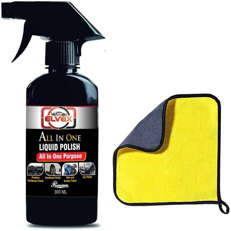 elvex Liquid Polish with 500 gsm Microfiber and Sponge 300 ml Combo-picture-20