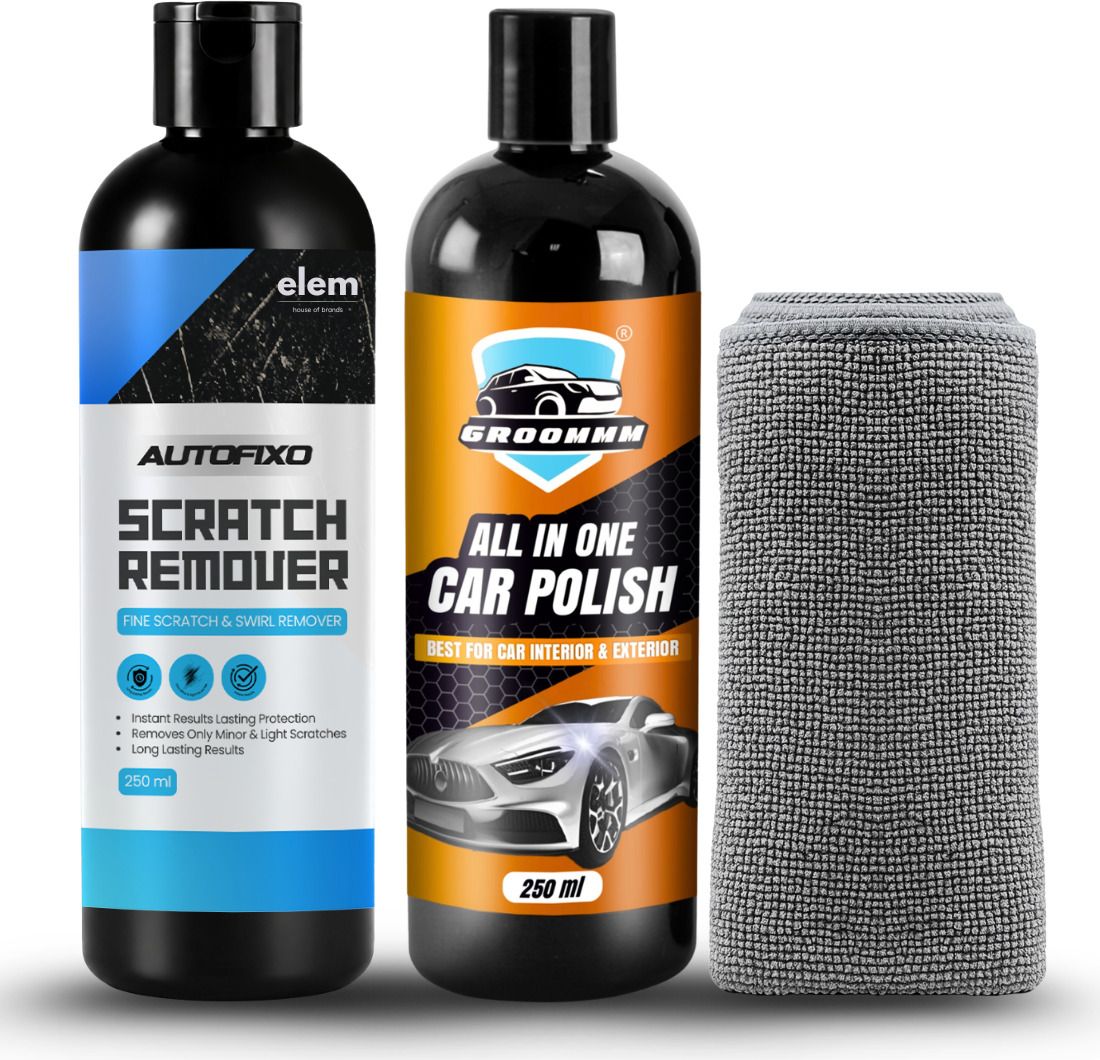 groommm Car scratch remover & car body polish (250mlx2), for cars & bikes Combo-picture-10