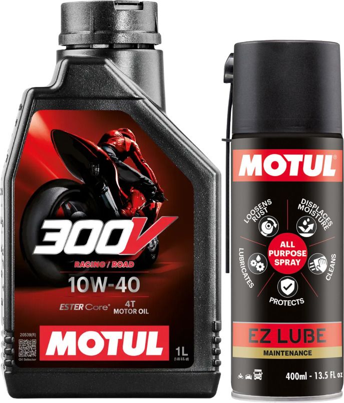 motul 300V 10W40 ENGINE OIL-1L, EZ LUBE SPRAY 400ML Combo-picture-35
