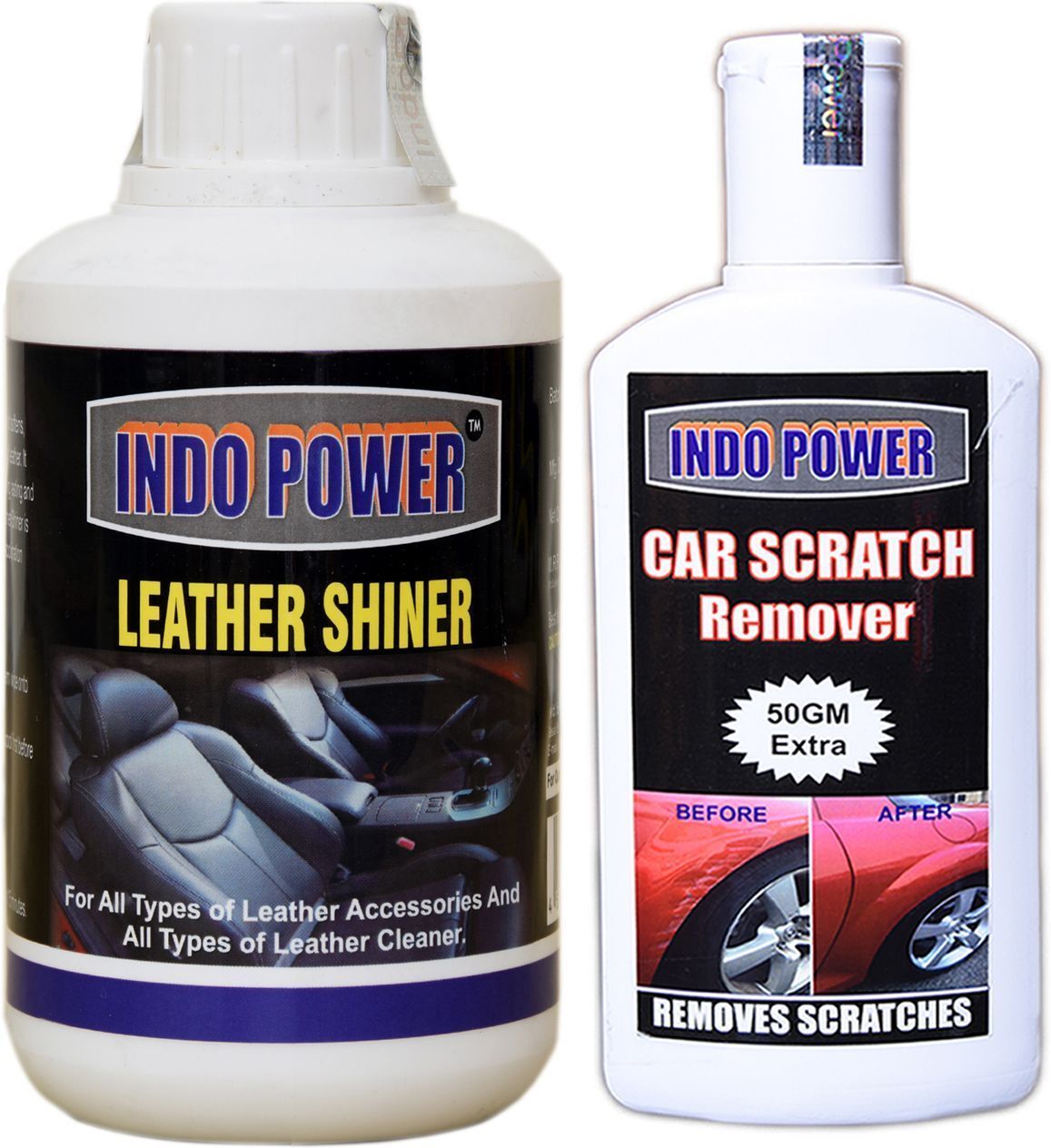 indopower LEATHER SHINER 250ml+ Scratch Remover 200gm. Combo-picture-20