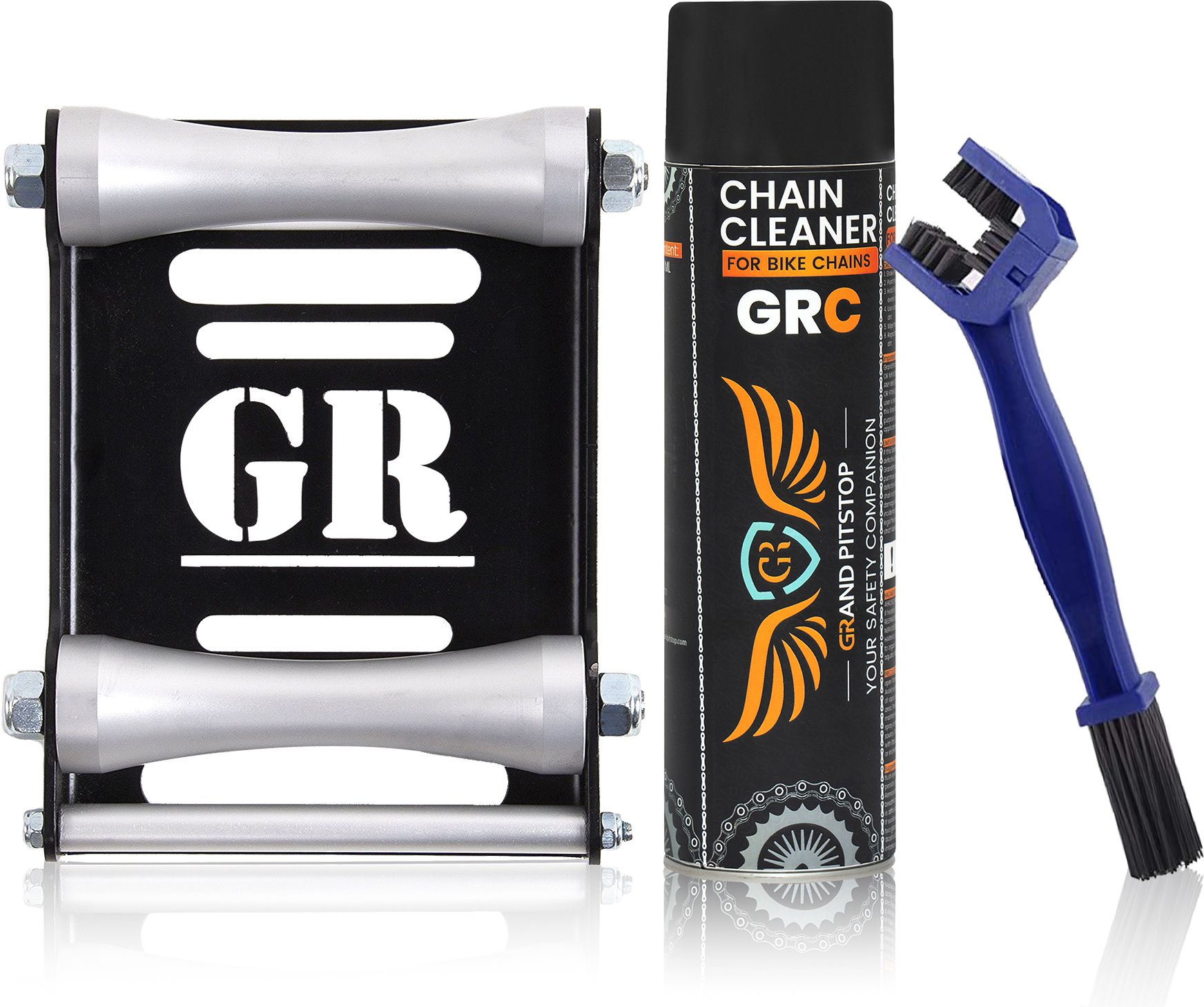 grandpitstop Combo of Chain Cleaning Brush & GR Chain Cleaner-500ml & Groller Large Combo-picture-19