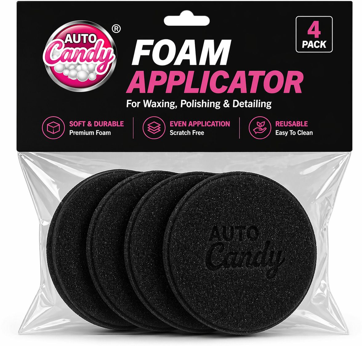 autocandy Foam PRo Black Pack of 4 Combo-picture-44