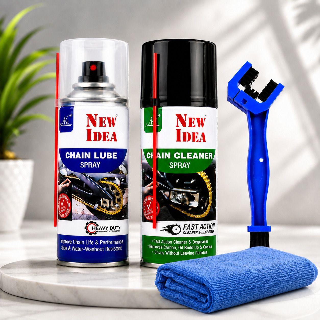 newidea New Idea Professional Bike Chain Service Kit | Clean, Lubricate & Protect Combo-picture-27