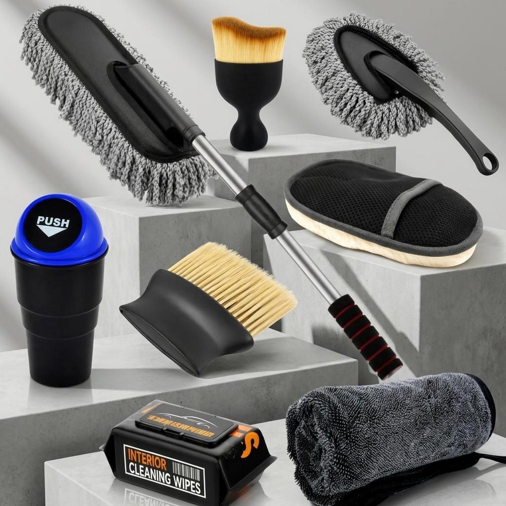 oridor Set Of 8 Car Cleaning Kit Dashboard Care Tools Premium Cleaning Kit Combo-picture-22