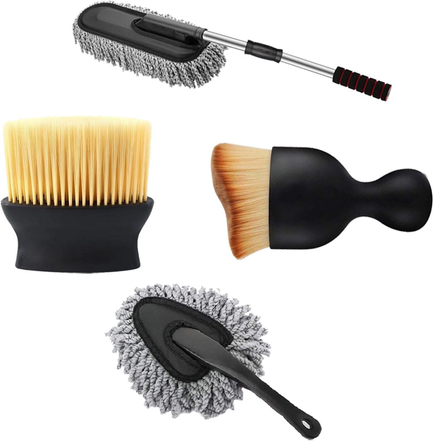 oridor 4 Pcs Combo Of Big Brush, Microfiber Big Duster, Small Brush, Small Duster Combo-picture-20