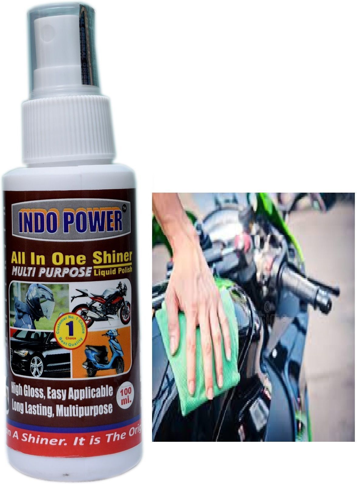 indopower BPp2121-ALL IN ONE SHINER 100ml. Combo-picture-48