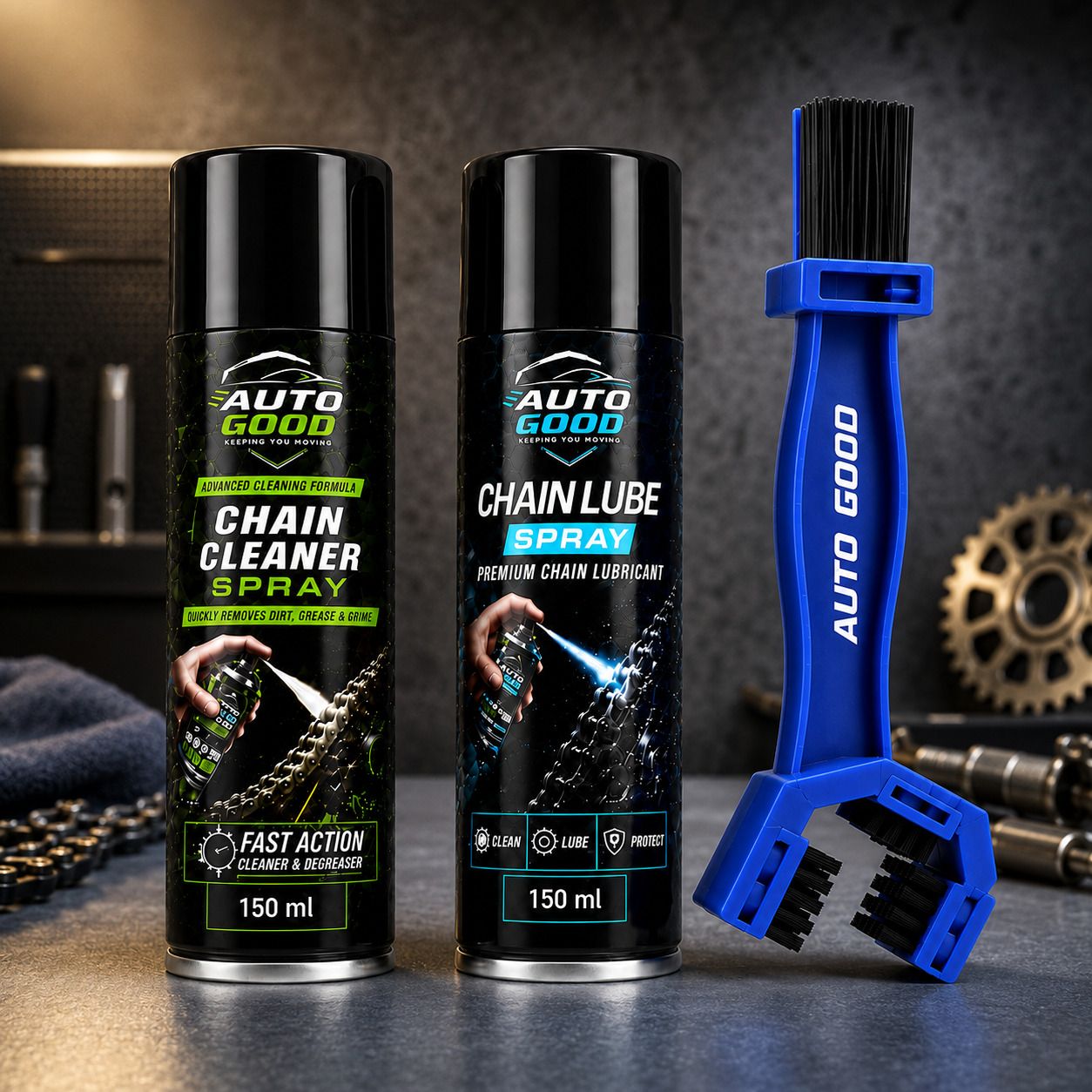 auto good Motorcycle Chain Cleaner Kit Combo-picture-16
