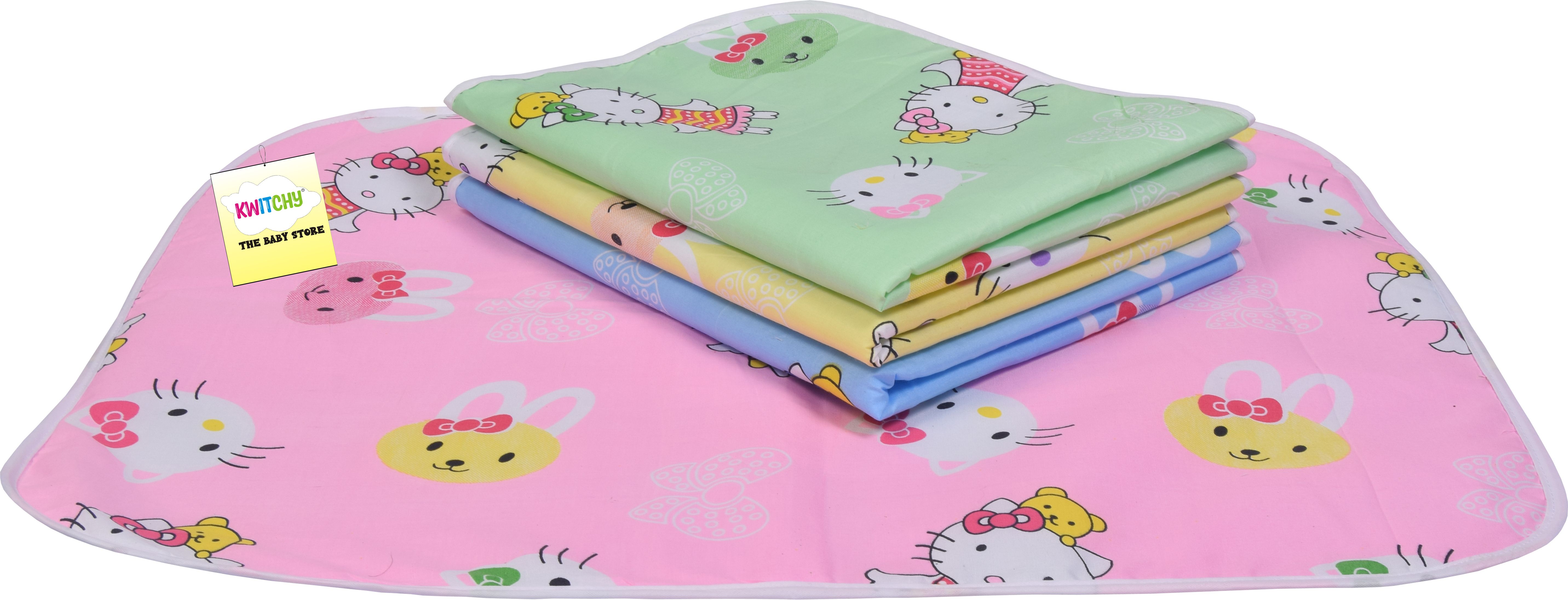 Nappy Changing Mat Waterproof Bed Protector Dry Sheet (0-6 Months) standard Crib-image-2