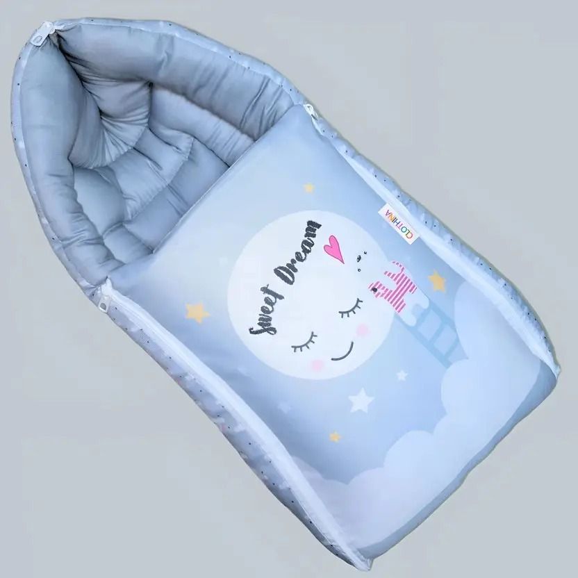3in1 Cotton Comfortable For New Born Baby Carry Bag 0-12 Month Sleeping Bag 3 in 1 Carry Bed with Carry Bag Rounded-sides carry nest design-image-16