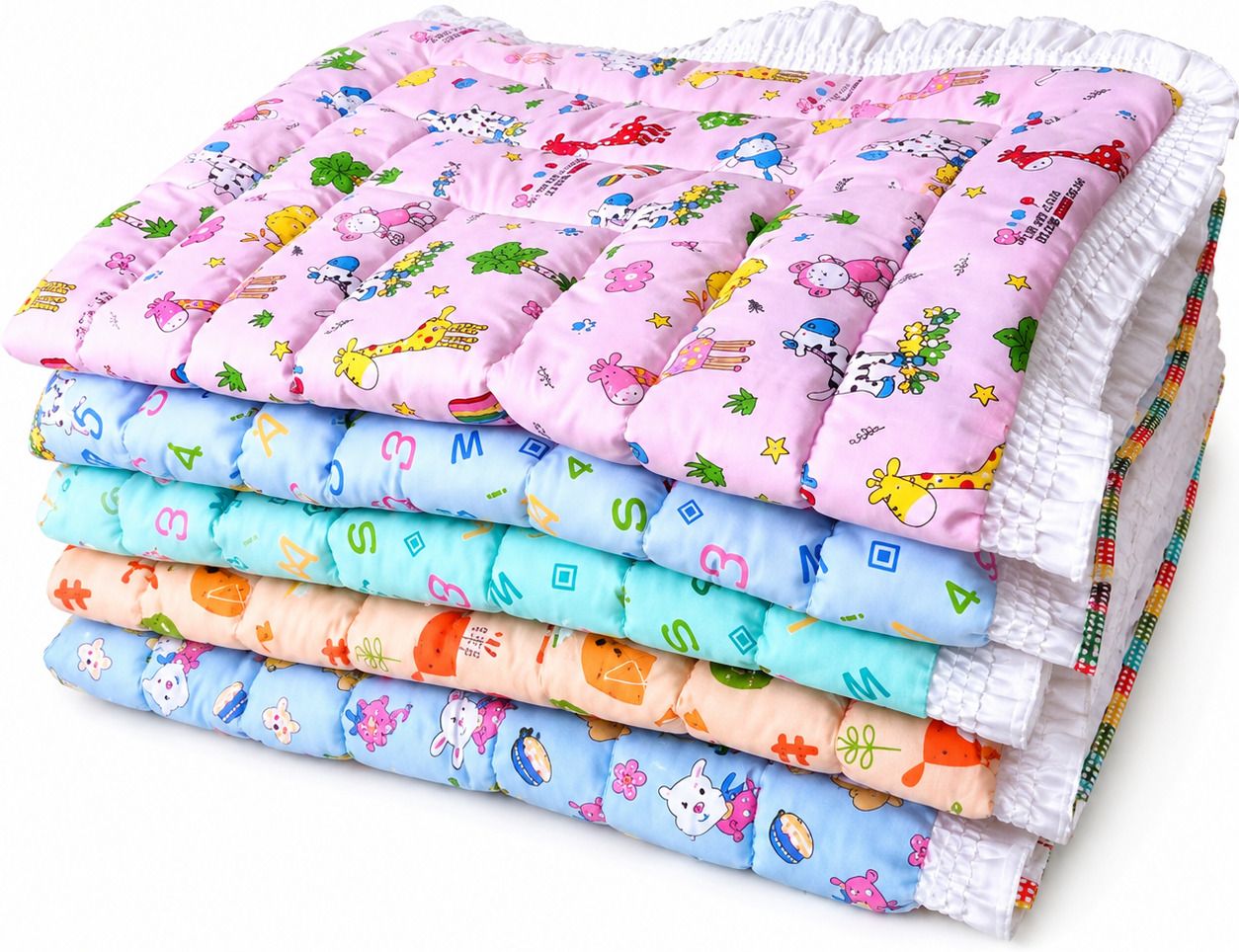 babybeds New Born baby mettress Soft Fril Mattress(0-6 Months)( Pack Of 1)) BABY 100% COTTEN BABY METTERSS ANIMAL-picture-46