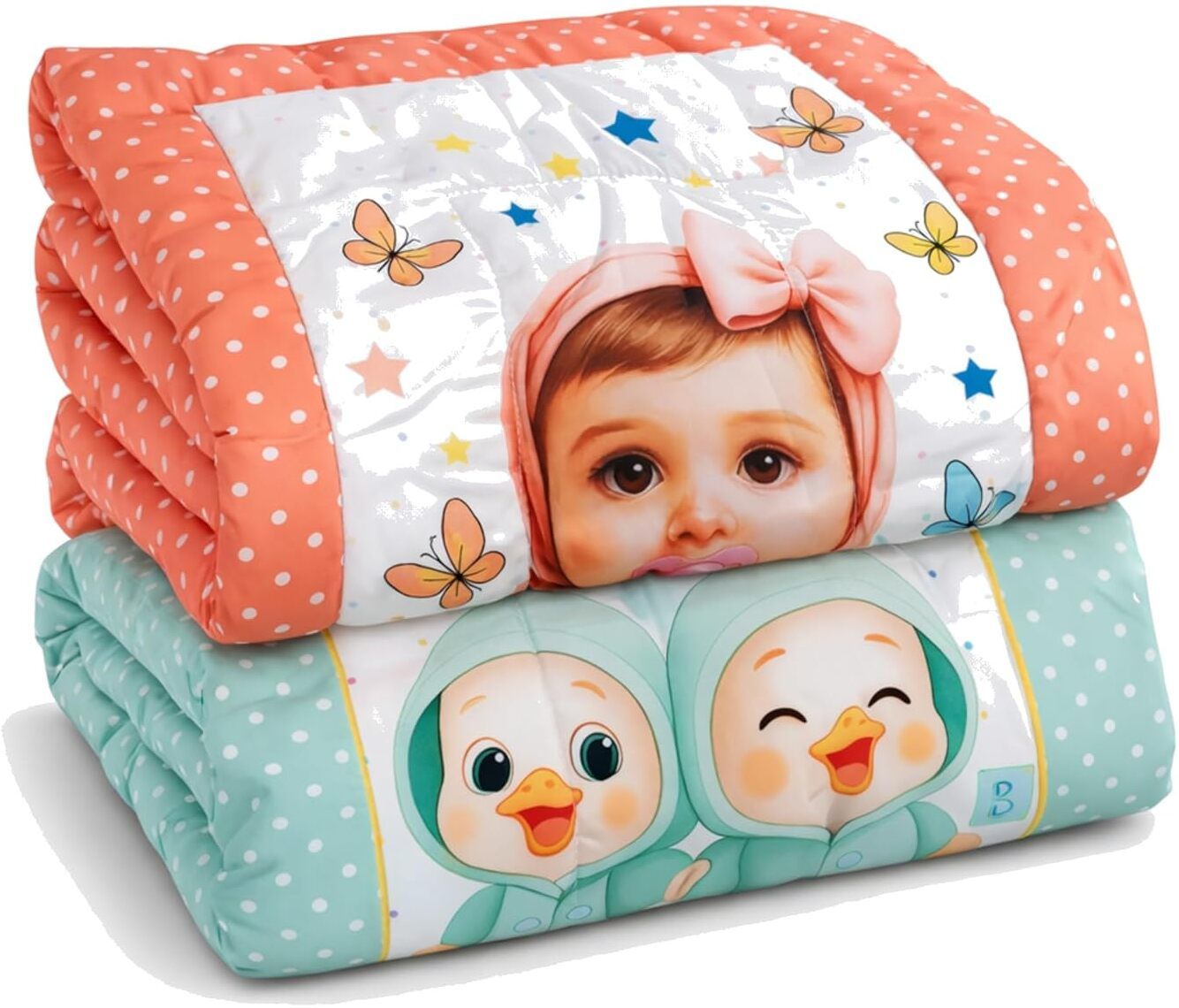 aaras New Born Baby Godadi Combo Set Soft Cotton godi| Godari | Baby Bed (Pack of 2) Baby Play Mat Cartoon Printed-picture-19