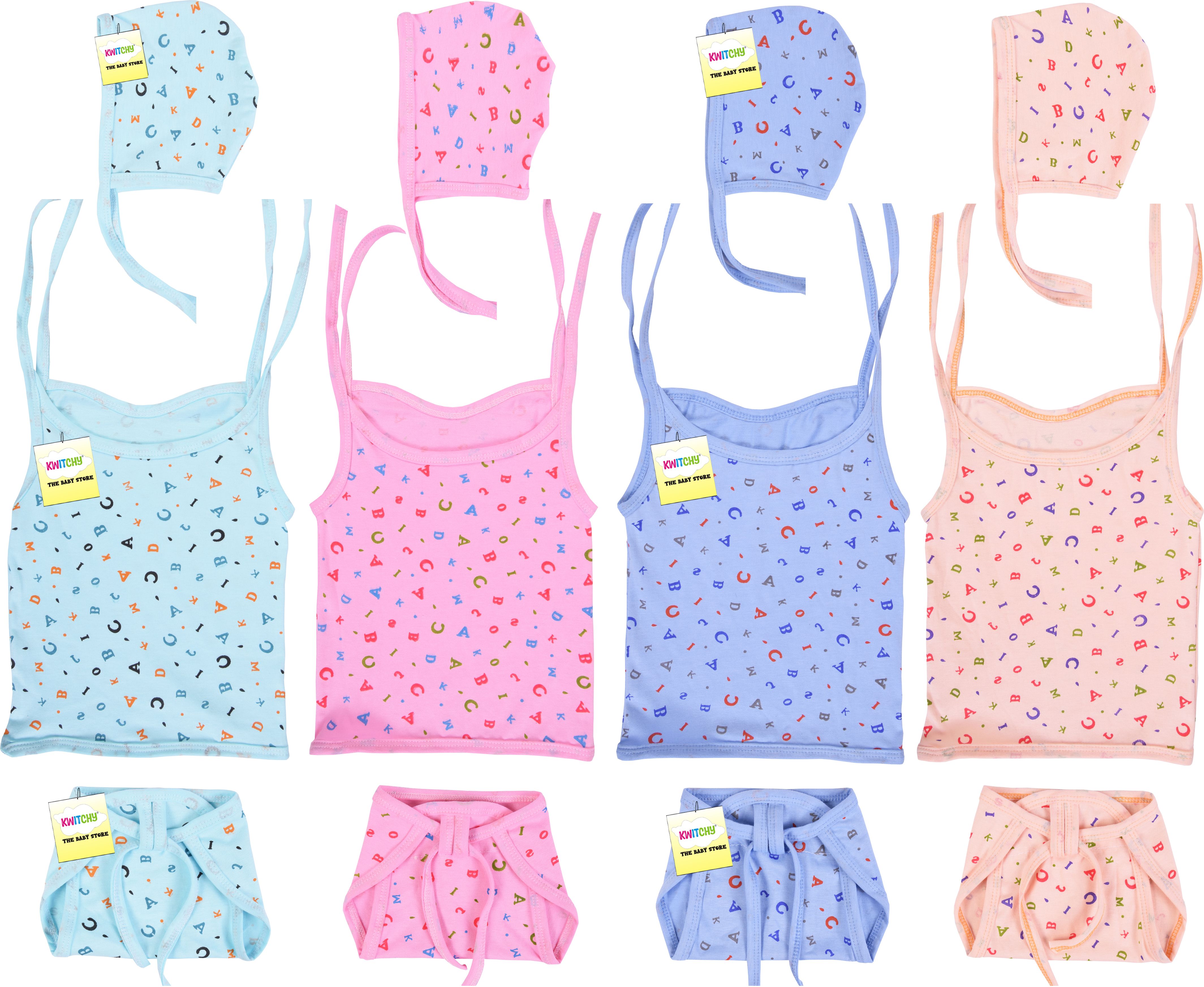 New Born Baby Clothes Jhabla Set standard Crib-image-34