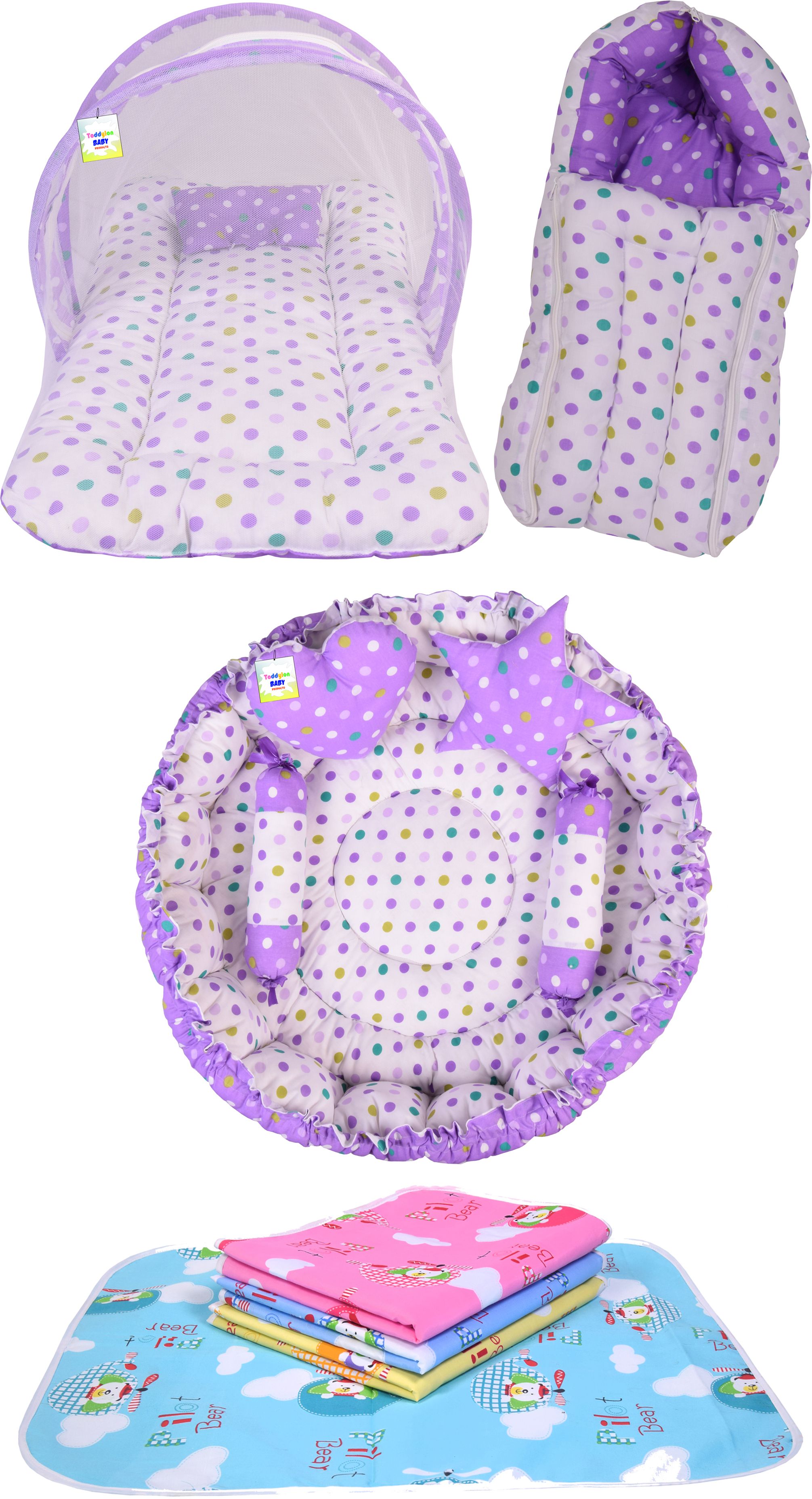 New Born Baby Boys & Baby Girls Essential Bedding Set Combo Standard Crib-image-16