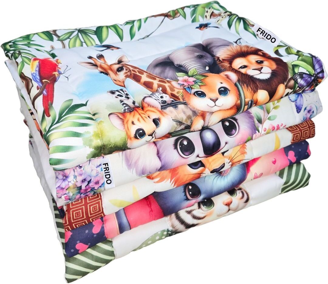 royalty retail and export Godadi Set,Godari, Baby Bed, Cradle Bed, Baby Sleeping Mattress (Multicolor) Cotton Soft Baby Sleeping Mattress Pack Of 5 Set Design vary from Image-picture-15