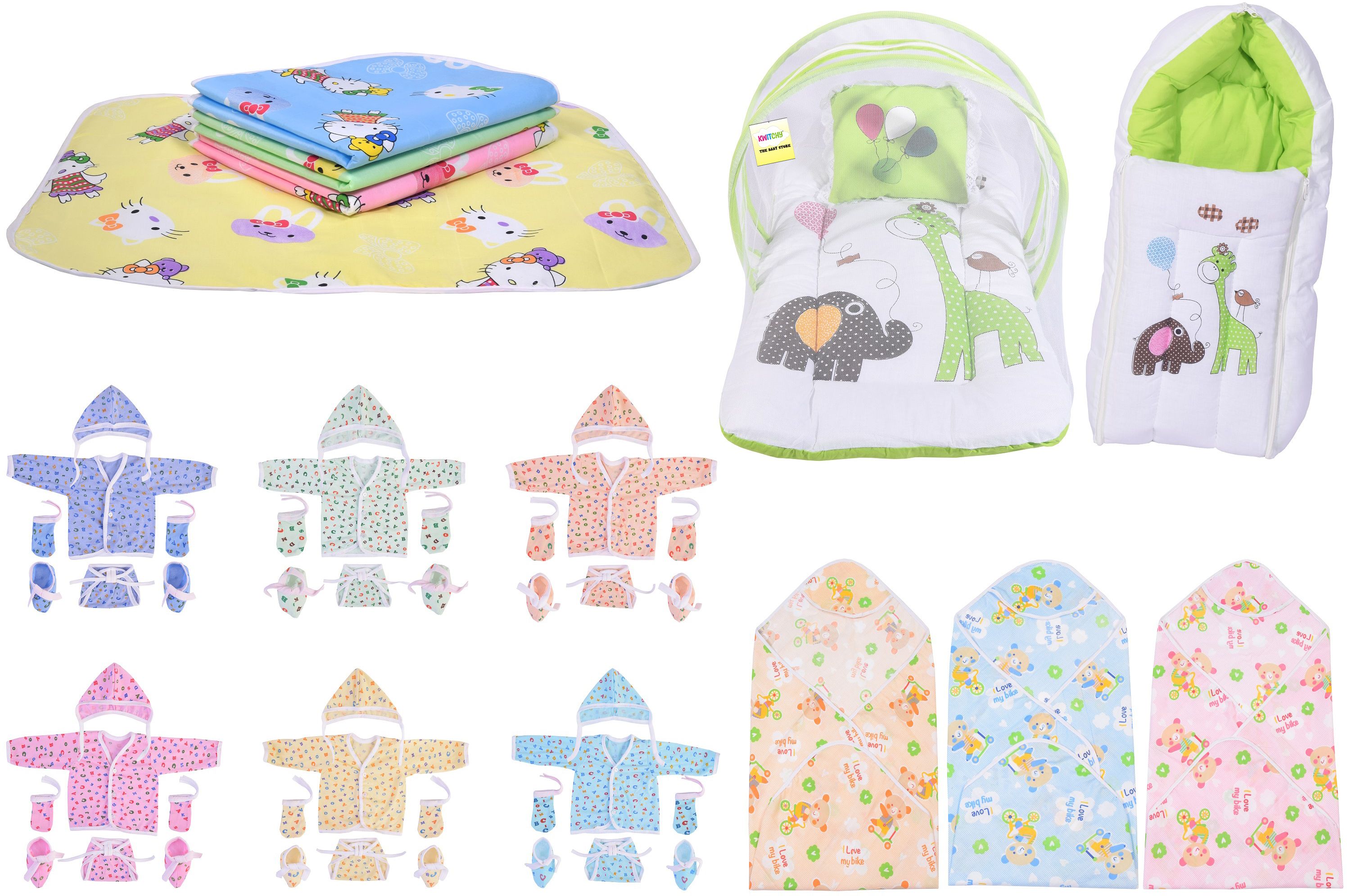 New Born Baby Care Essential Bedding Set Combo standard Crib-image-9