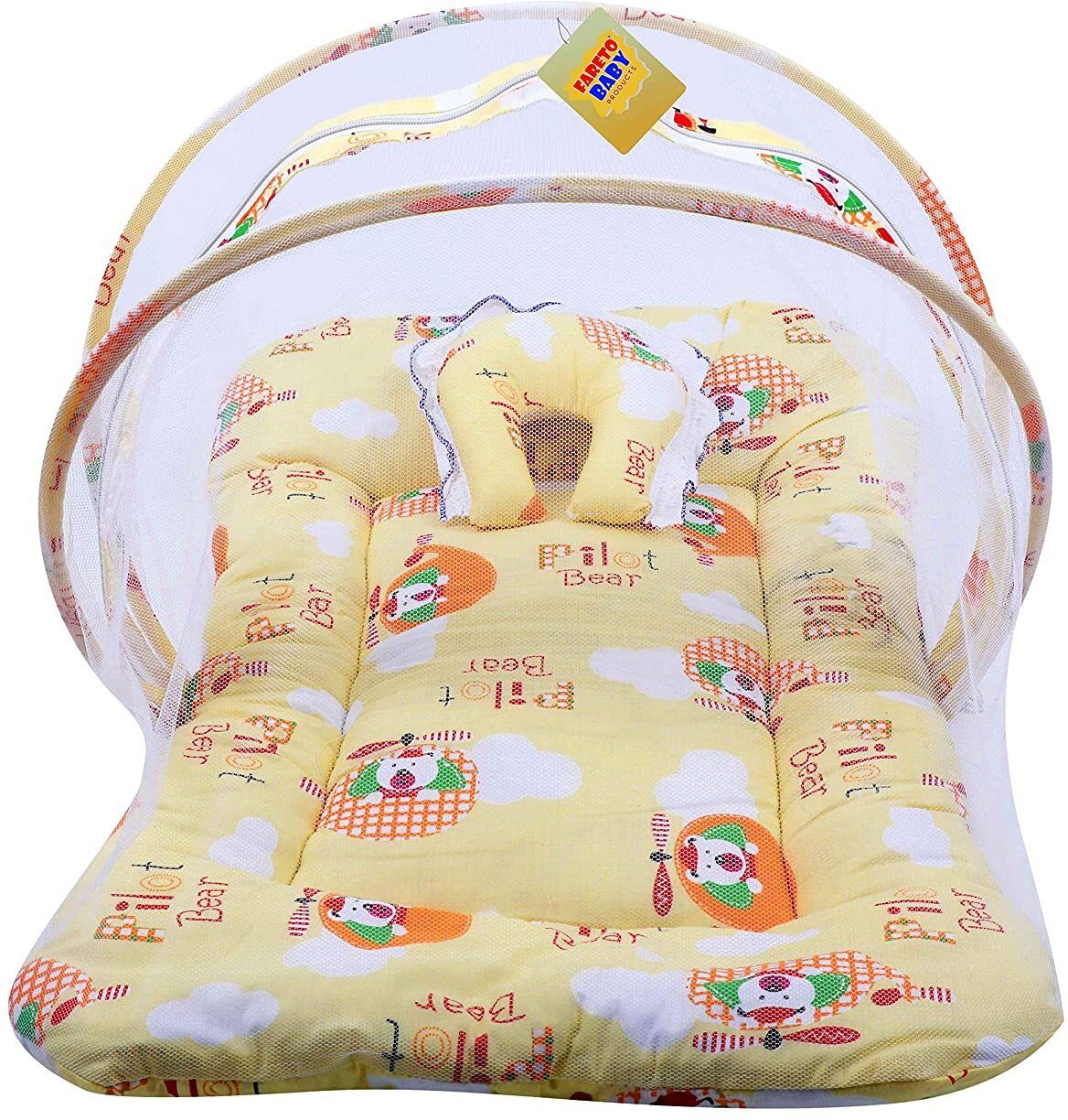 fareto Baby Mattress with Mosquito Net(0-6 Months) standard crib-picture-28