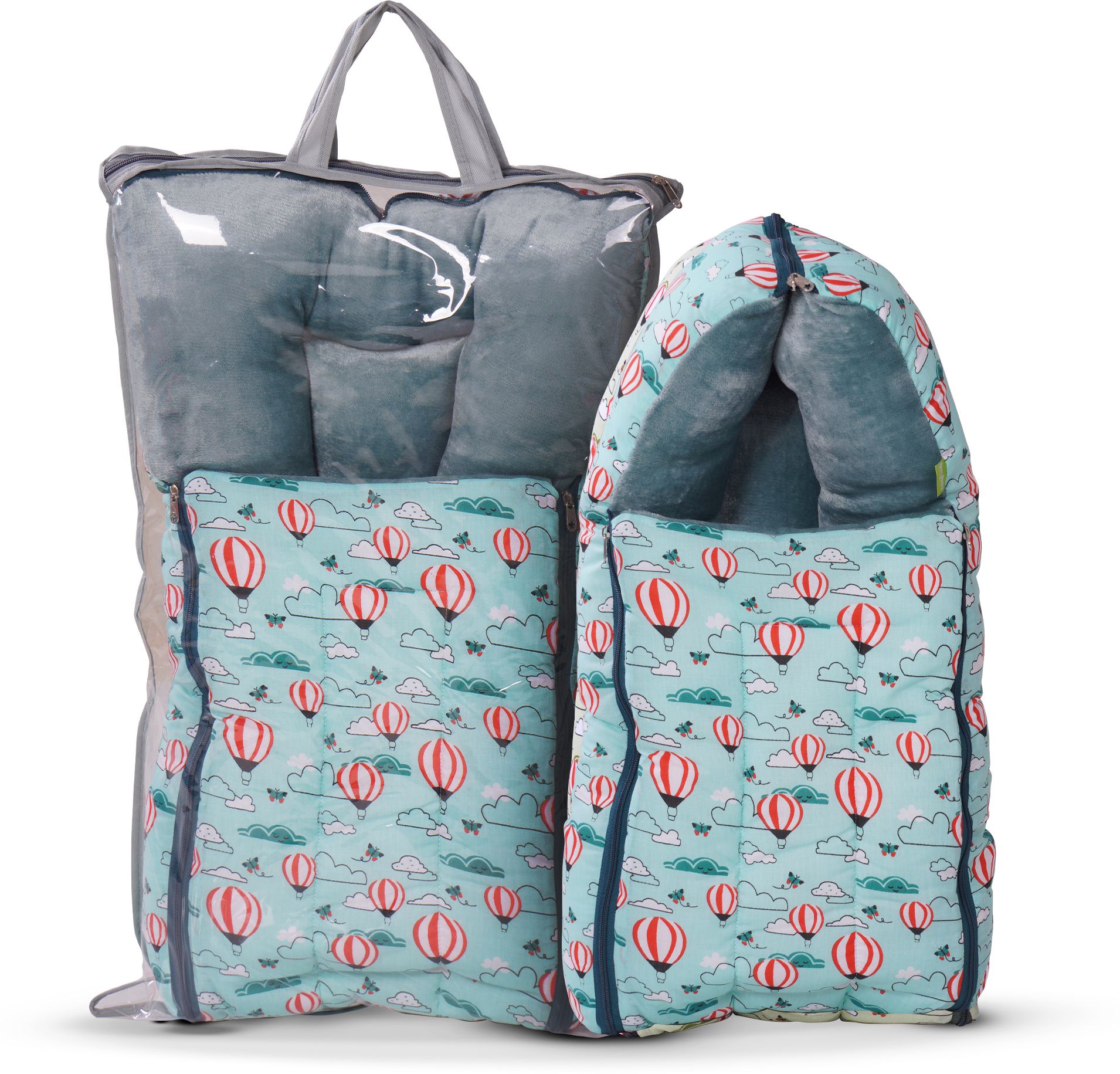3 in 1 Velvet Cotton New Born Baby Bed Cum Carry Bed Infant Portable Bassinet Carry Bed Crib Bedding-image-10