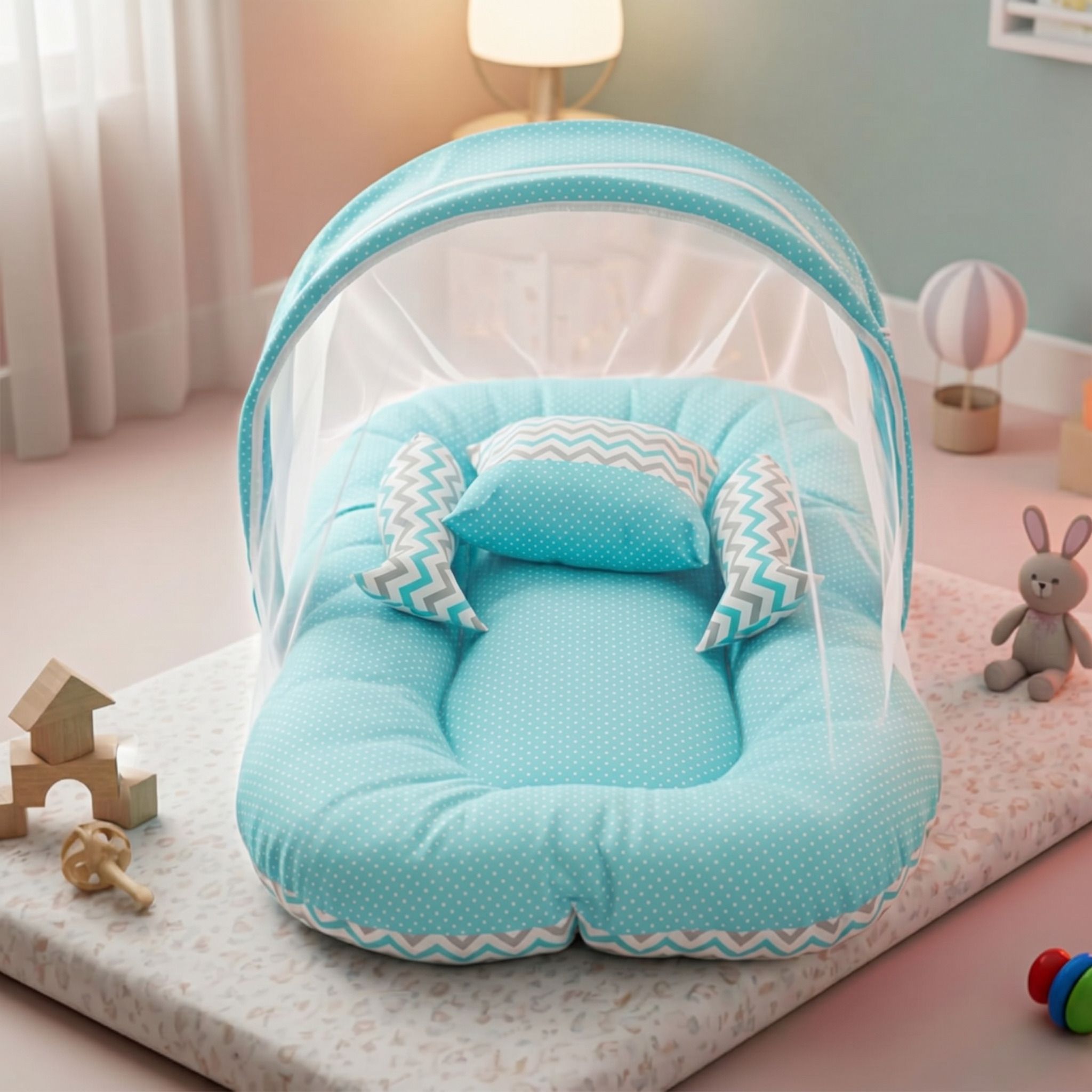 Baby Bedding Set for New Born Baby Mosquito Net Bed Crib Bedding-image-40